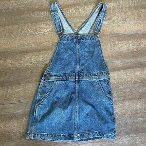 Free People Denim Overall Mini Dress
